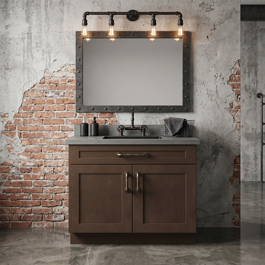 RTA Graphite Grain Shaker 36" Freestanding Bathroom Vanity Sink Base