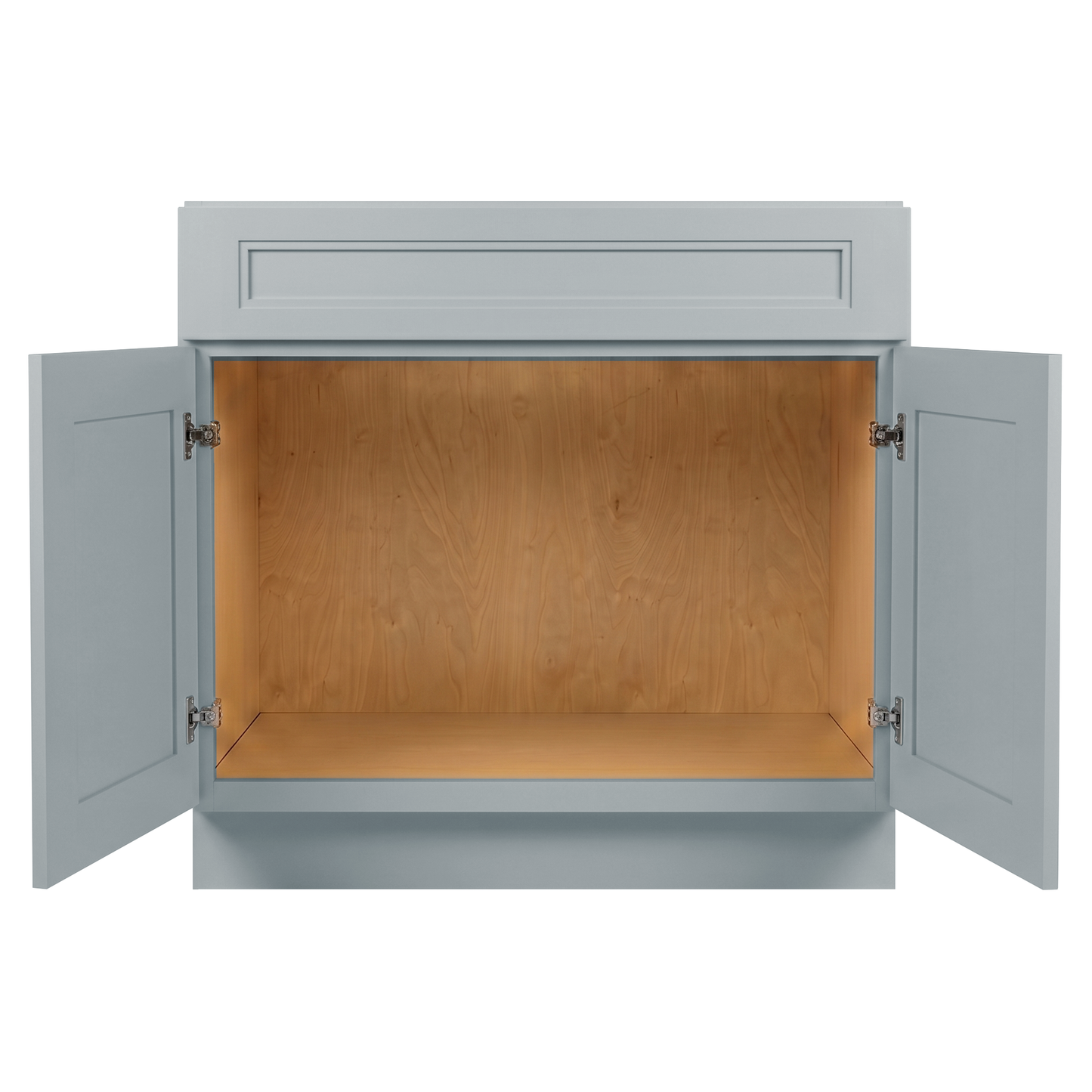 RTA Grey Double Shaker 36" Freestanding Bathroom Vanity Sink Base