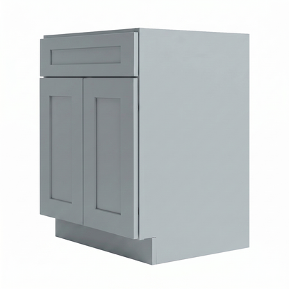RTA Grey Shaker 24" Freestanding Bathroom Vanity Sink Base