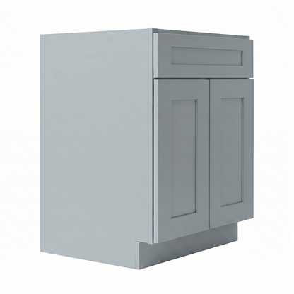 RTA Grey Shaker 24" Freestanding Bathroom Vanity Sink Base