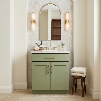 RTA Olive Shaker 24" Freestanding Bathroom Vanity Sink Base