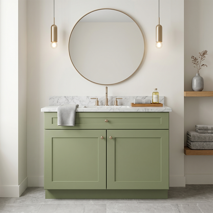 RTA Olive Shaker 36" Freestanding Bathroom Vanity Sink Base