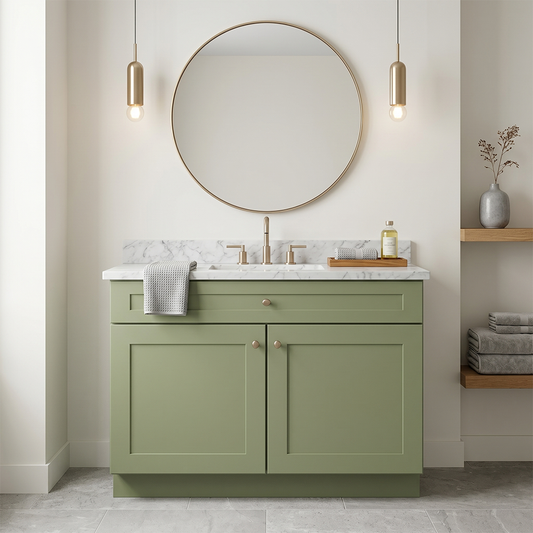 RTA Olive Shaker 36" Freestanding Bathroom Vanity Sink Base
