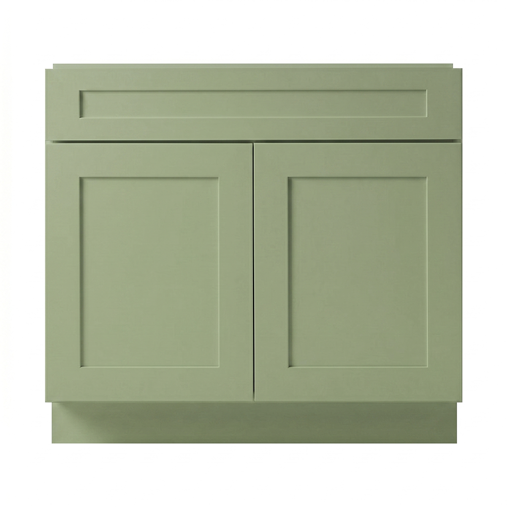 RTA Olive Shaker 36" Freestanding Bathroom Vanity Sink Base