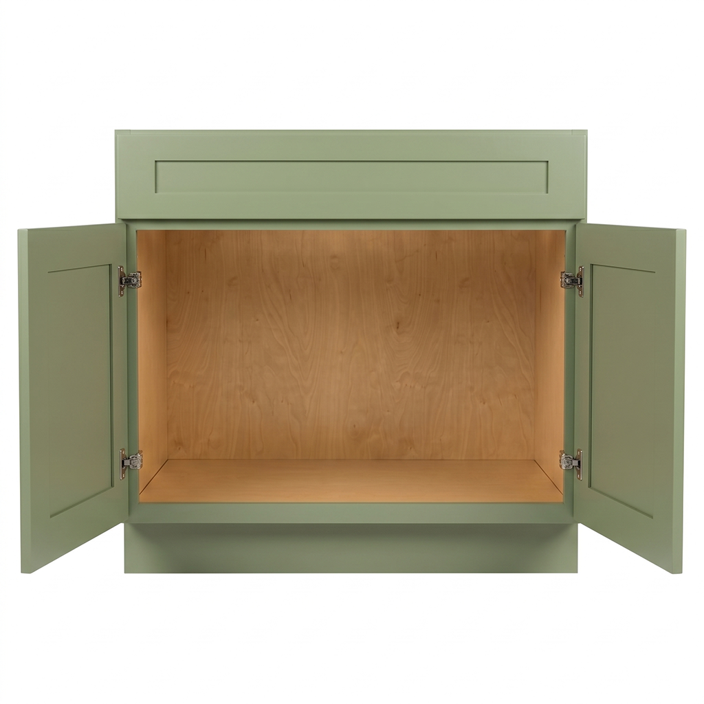 RTA Olive Shaker 36" Freestanding Bathroom Vanity Sink Base
