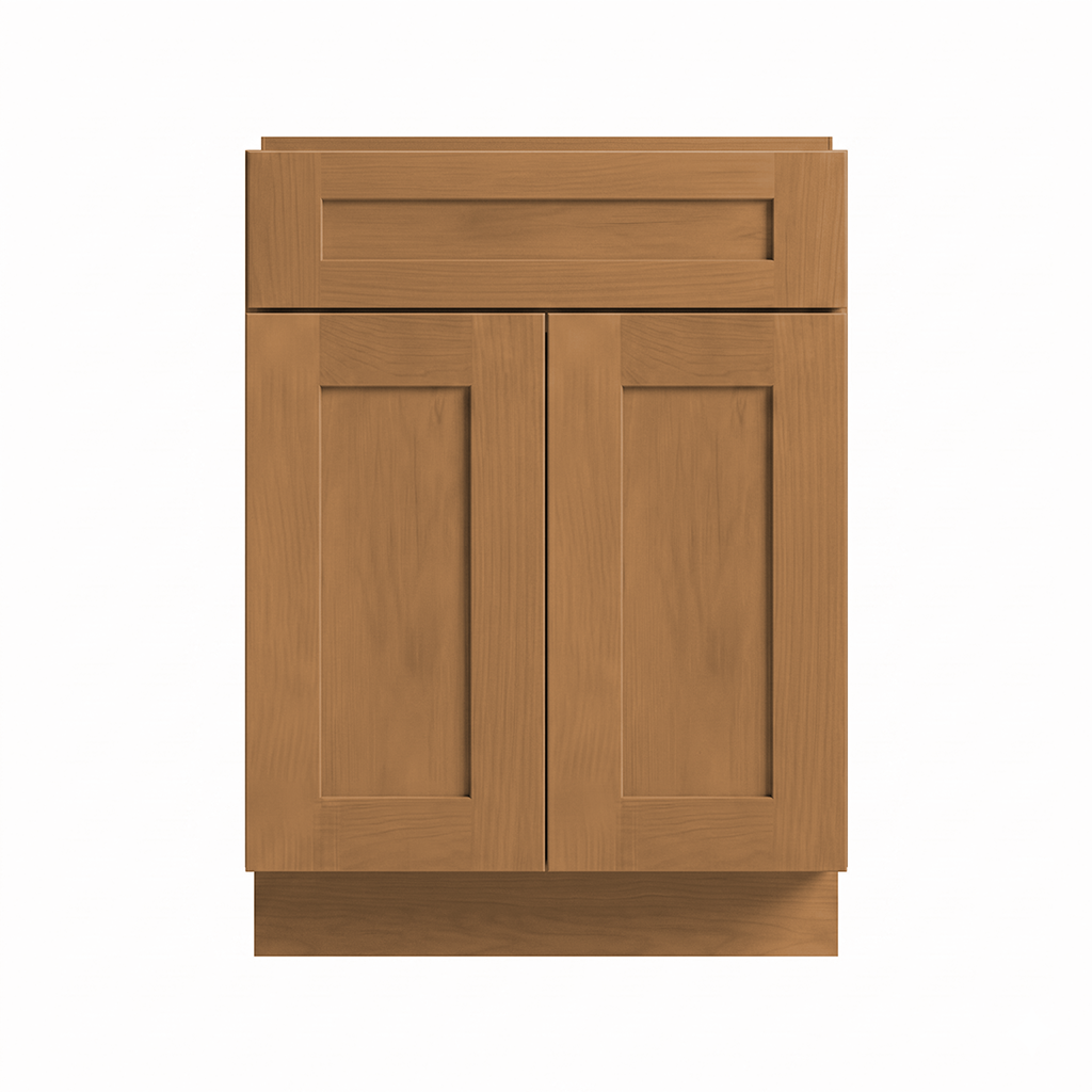 RTA Warm Timber Shaker 24" Freestanding Bathroom Vanity Sink Base