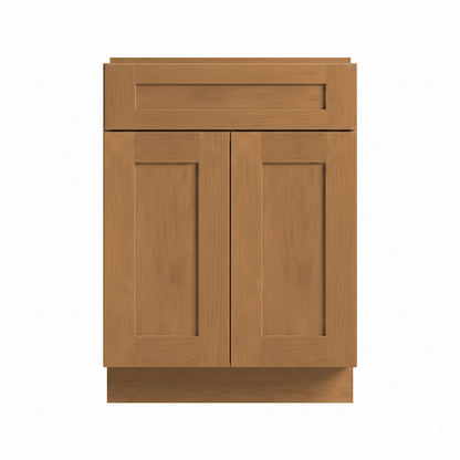 RTA Warm Timber Shaker 24" Freestanding Bathroom Vanity Sink Base