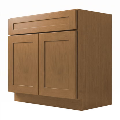 RTA Warm Timber Shaker 30" Freestanding Bathroom Vanity Sink Base