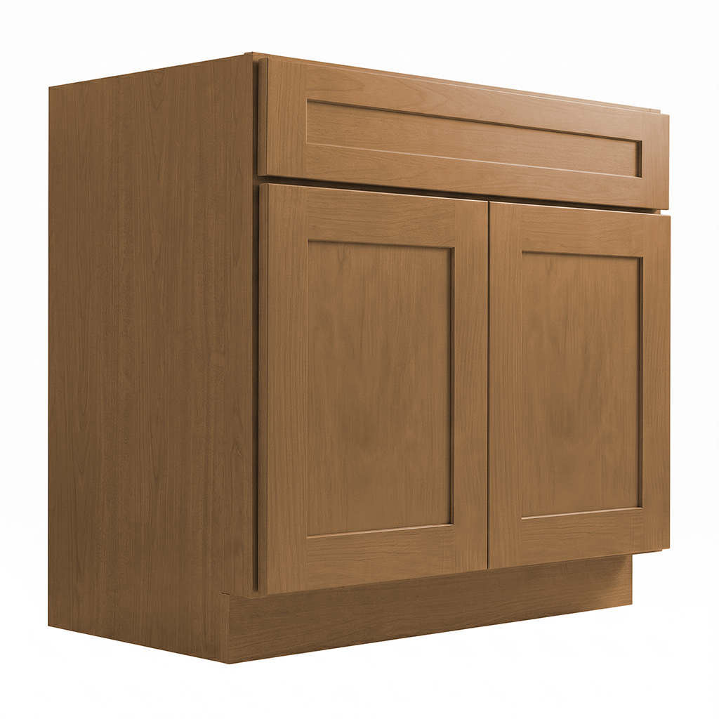 RTA Warm Timber Shaker 30" Freestanding Bathroom Vanity Sink Base
