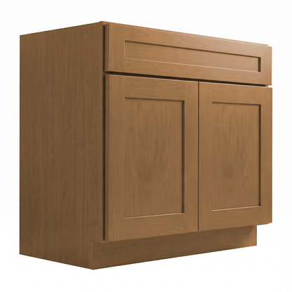 RTA Warm Timber Shaker 30" Freestanding Bathroom Vanity Sink Base