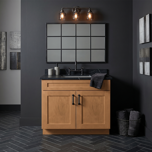 RTA Warm Timber Shaker 36" Freestanding Bathroom Vanity Sink Base