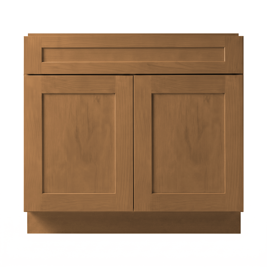 RTA Warm Timber Shaker 36" Freestanding Bathroom Vanity Sink Base