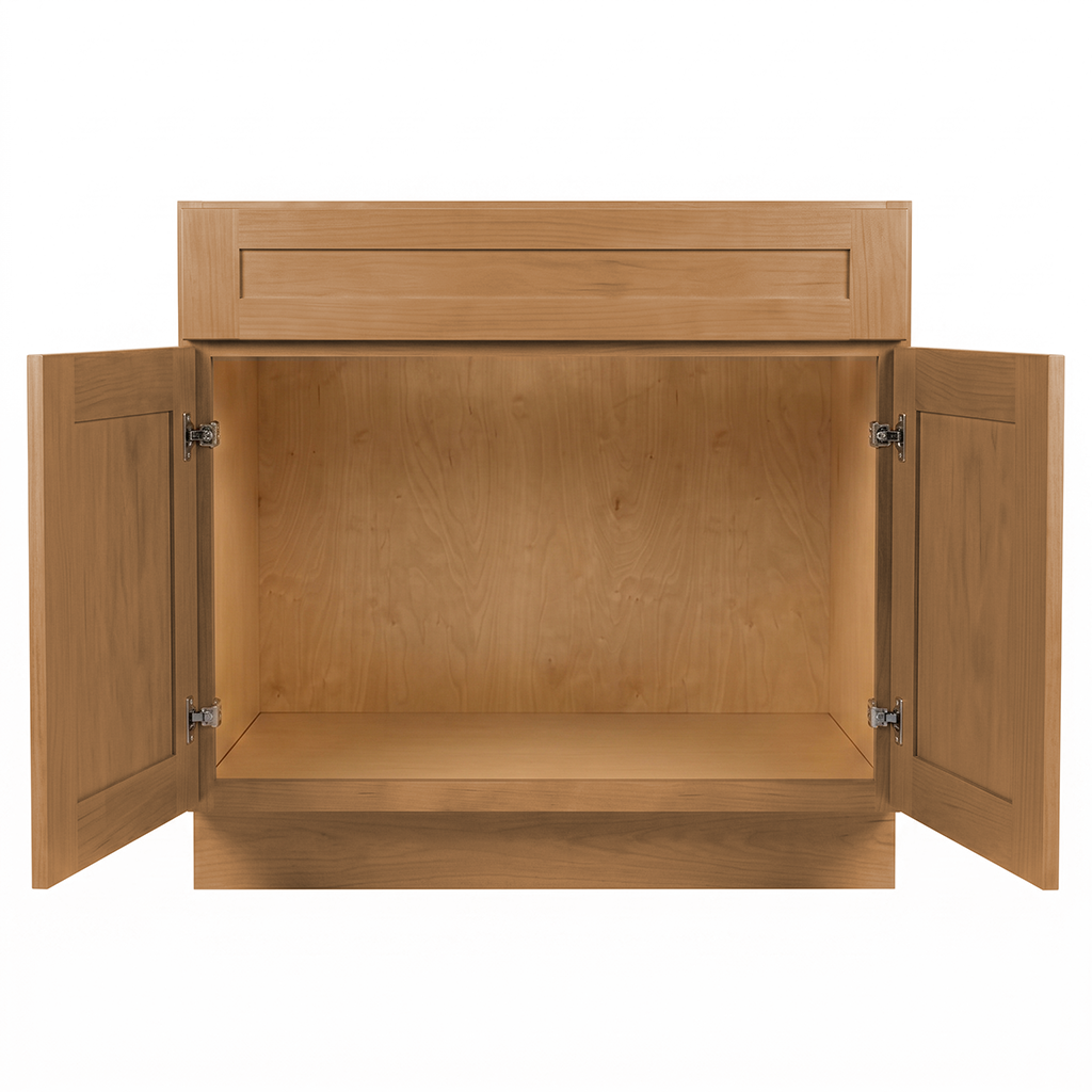 RTA Warm Timber Shaker 36" Freestanding Bathroom Vanity Sink Base