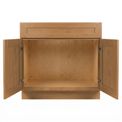RTA Warm Timber Shaker 36" Freestanding Bathroom Vanity Sink Base