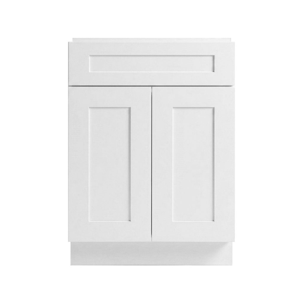 RTA White Shaker 24" Freestanding Bathroom Vanity Sink Base