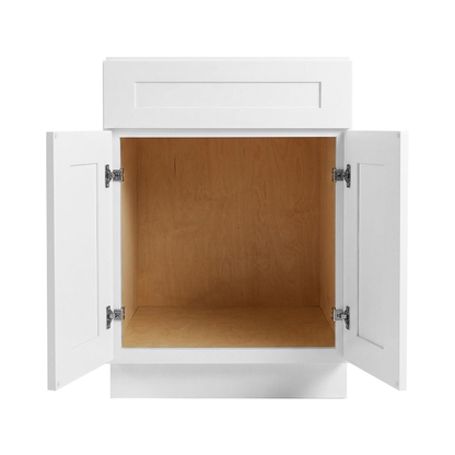 RTA White Shaker 24" Freestanding Bathroom Vanity Sink Base