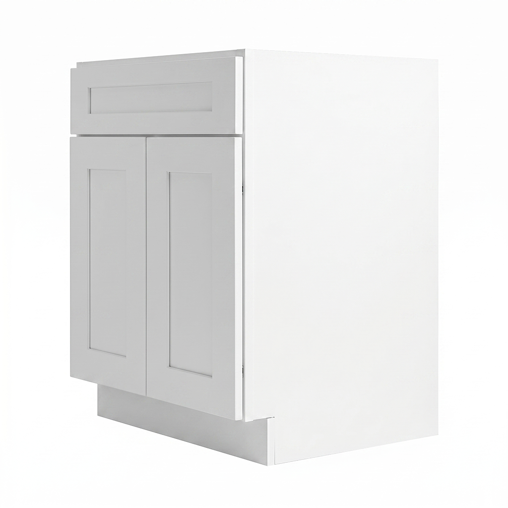RTA White Shaker 24" Freestanding Bathroom Vanity Sink Base