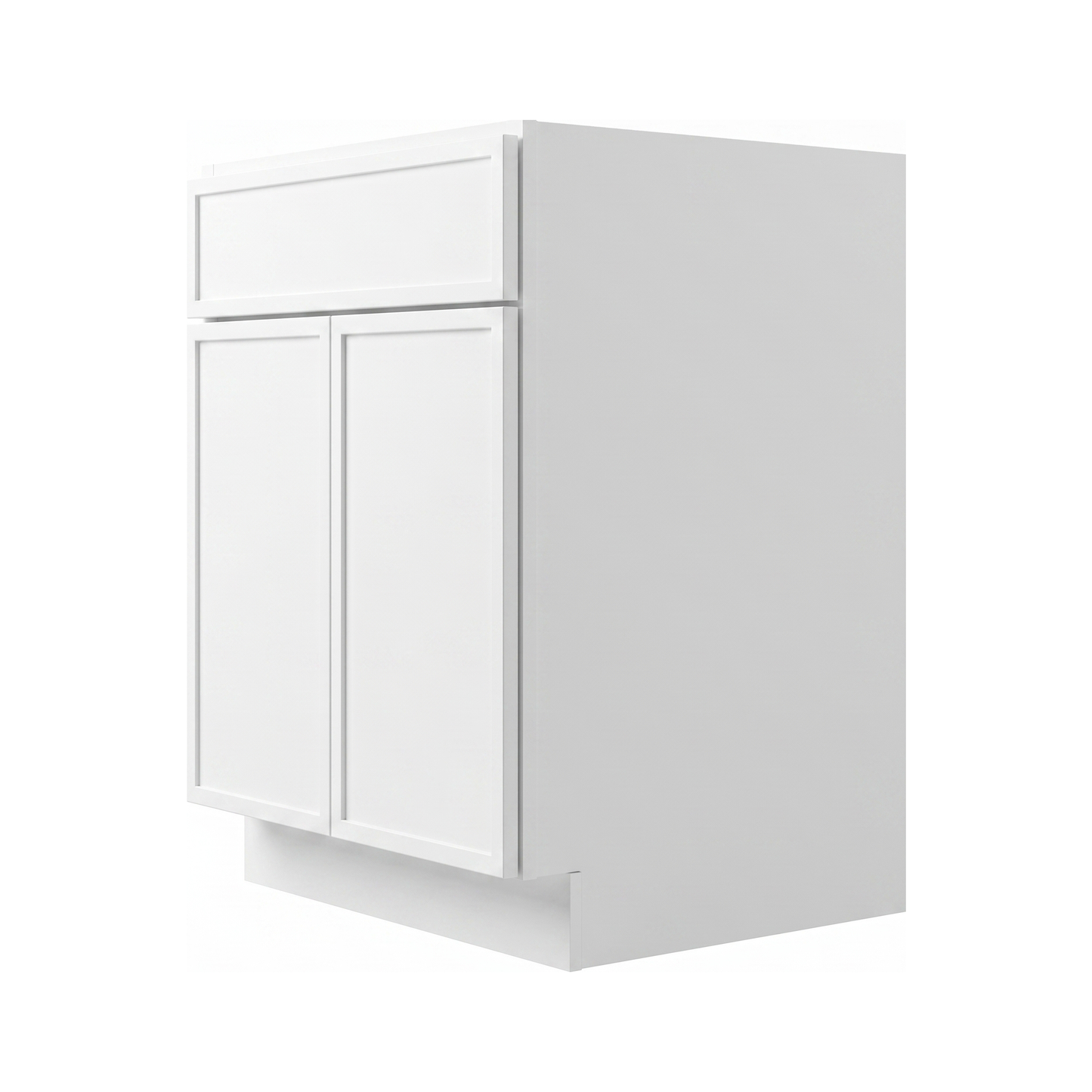 RTA White Slim Shaker 24" Freestanding Bathroom Vanity Sink Base