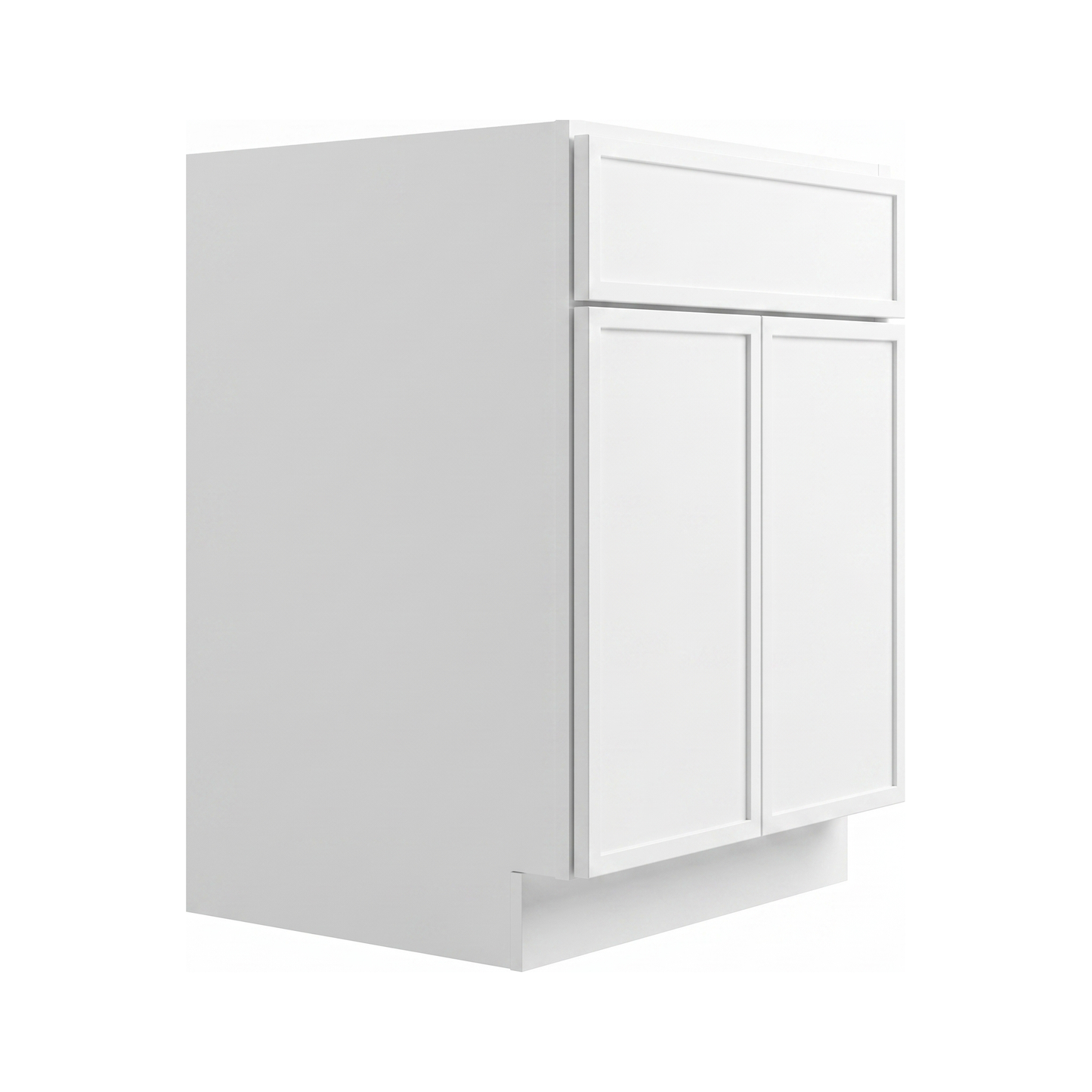 RTA White Slim Shaker 24" Freestanding Bathroom Vanity Sink Base