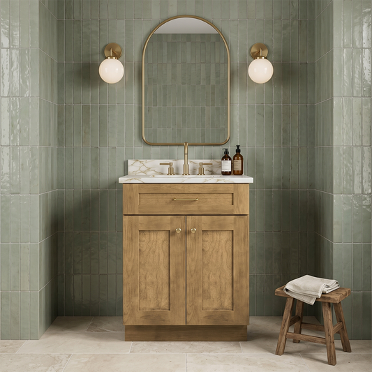 RTA Woodland Shaker 24" Freestanding Bathroom Vanity Sink Base