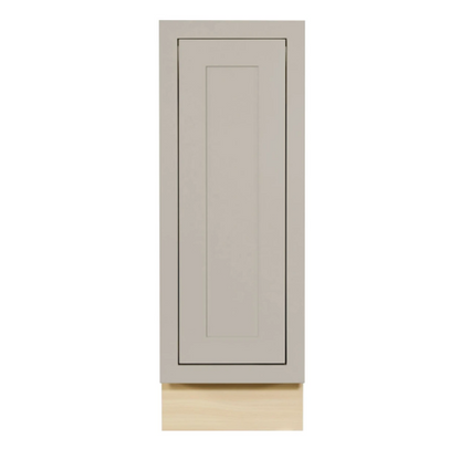 RTA 12"W Kitchen Base Spice Rack Cabinet with Three Tiers in Tuscan Grey Inset Shaker