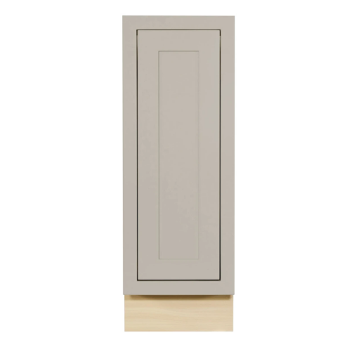 RTA 12"W Kitchen Base Spice Rack Cabinet with Three Tiers in Tuscan Grey Inset Shaker