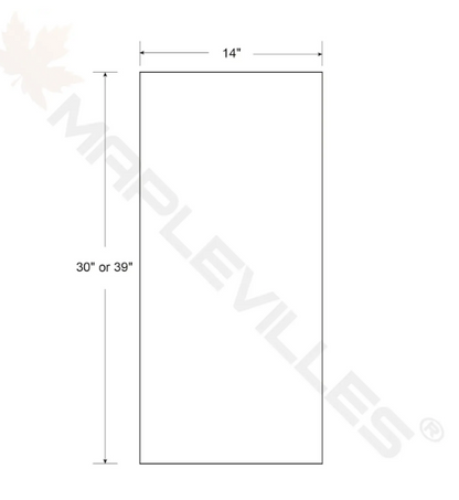 RTA 12"W x 30"H Kitchen Wall Cabinet with Single Door and Two Shelves in Snow White Inset Shaker