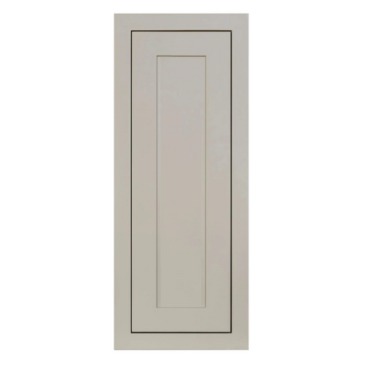RTA 12"W x 30"H Kitchen Wall Cabinet with Single Door and Two Shelves in Tuscan Grey Inset Shaker
