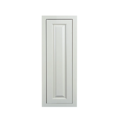 Wall cabinet with single door and two shelves at 12"W x 30"H in Vintage White