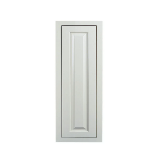 RTA 12"W x 30"H Kitchen Wall Cabinet with Single Door and Two Shelves in Vintage White Inset Raised Panel