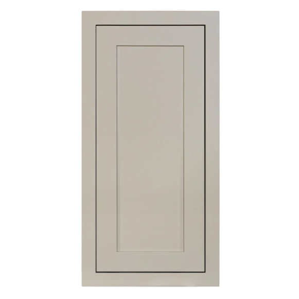 RTA 15"W x 30"H Kitchen Wall Cabinet with Single Door and Two Shelves in Tuscan Grey Inset Shaker