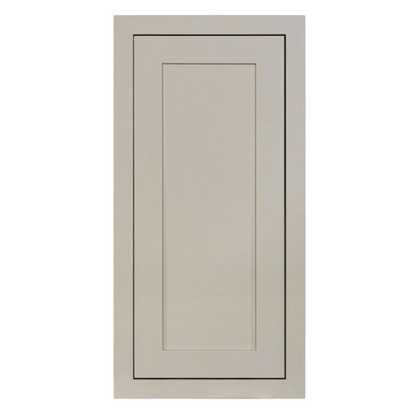 RTA 15"W x 30"H Kitchen Wall Cabinet with Single Door and Two Shelves in Tuscan Grey Inset Shaker