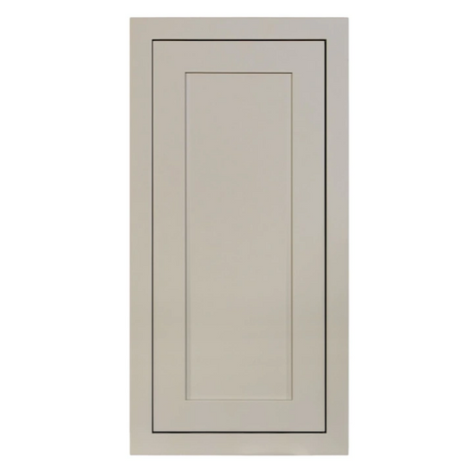 RTA 15"W x 30"H Kitchen Wall Cabinet with Single Door and Two Shelves in Tuscan Grey Inset Shaker
