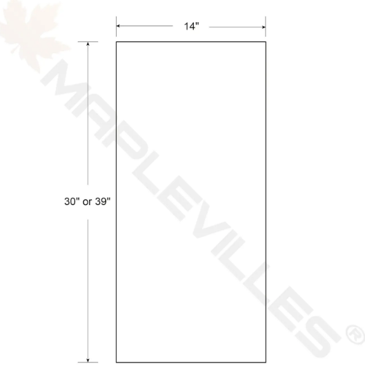 RTA 15"W x 30"H Kitchen Wall Cabinet with Single Door and Two Shelves in Tuscan Grey Inset Shaker