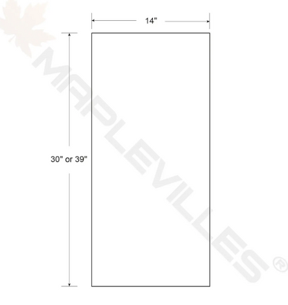RTA 15"W x 30"H Kitchen Wall Cabinet with Single Door and Two Shelves in Tuscan Grey Inset Shaker
