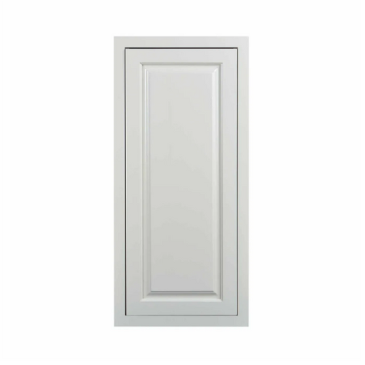 RTA 15"W x 30"H Kitchen Wall Cabinet with Single Door and Two Shelves in Vintage White Inset Raised Panel