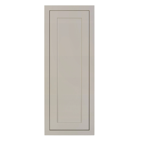 RTA 15"W x 39"H Kitchen Wall Cabinet with Single Door and Two Shelves in Tuscan Grey Inset Shaker