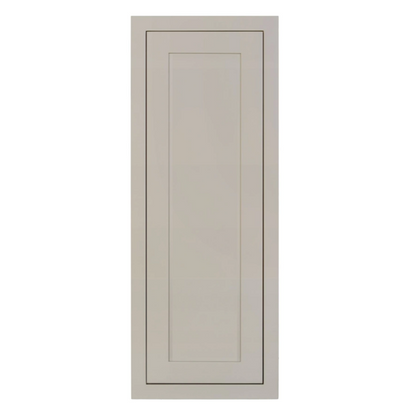 RTA 15"W x 39"H Kitchen Wall Cabinet with Single Door and Two Shelves in Tuscan Grey Inset Shaker