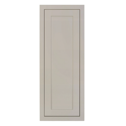RTA 15"W x 39"H Kitchen Wall Cabinet with Single Door and Two Shelves in Tuscan Grey Inset Shaker
