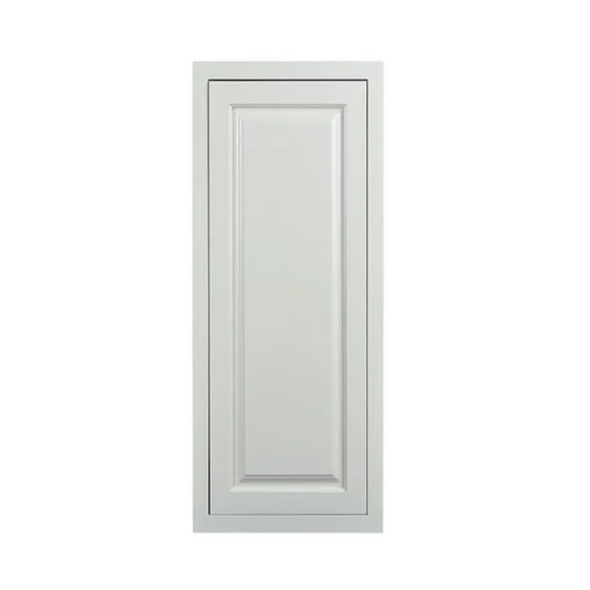 RTA 15"W x 39"H Kitchen Wall Cabinet with Single Door and Two Shelves in Vintage White Inset Raised Panel