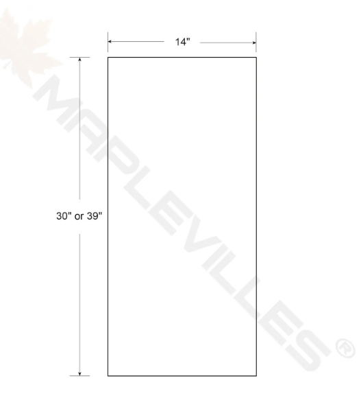 RTA 18"W x 30"H Kitchen Wall Cabinet with Single Door and Two Shelves in Snow White Inset Shaker