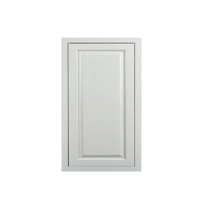 Wall cabinet with single door and two shelves at 18"W x 30"H in Vintage White