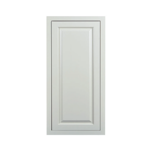 RTA 18"W x 39"H Kitchen Wall Cabinet with Single Door and Two Shelves in Vintage White Inset Raised Panel
