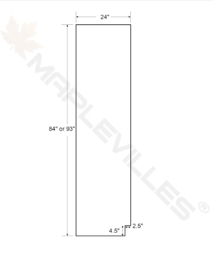 RTA 18"W x 84"H Kitchen Pantry Cabinet with Double Doors and Three Shelves in Tuscan Grey Inset Shaker