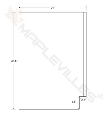 RTA 21"W Kitchen Base Cabinet with One Door and One Drawer in Vintage White Inset Raised Panel