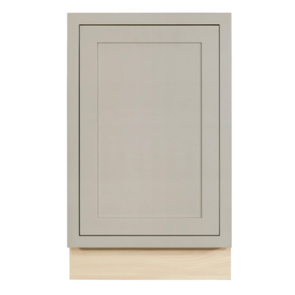 Tuscan Grey trash bin cabinet full height door, 21"W