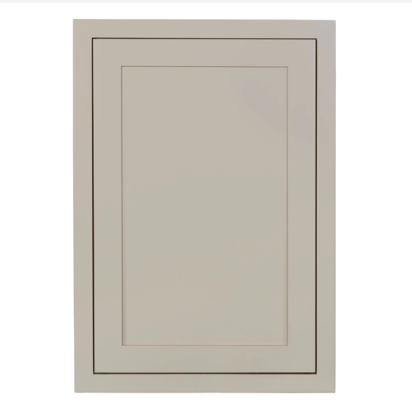 21"W x 30"H wall cabinet with single door and two shelves in Tuscan Grey