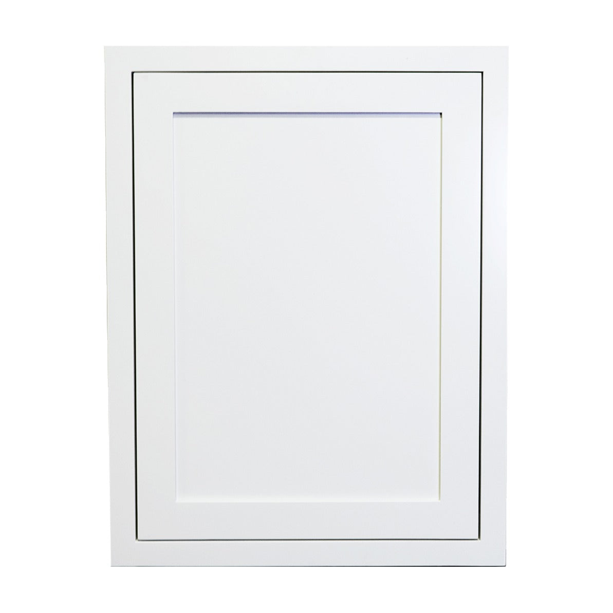 23 inch by 30 inch Snow White inset Shaker base dummy door panel