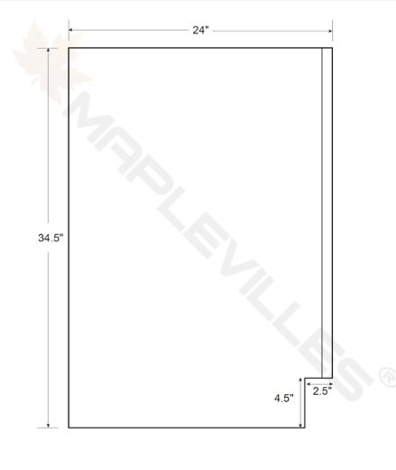 RTA 24"W Kitchen Base Cabinet with Double Doors and One Drawer in Tuscan Grey Inset Shaker