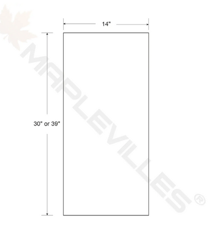 RTA 27"W x 39"H Kitchen Wall Cabinet with Double Doors and Two Shelves in Vintage White Inset Raised Panel